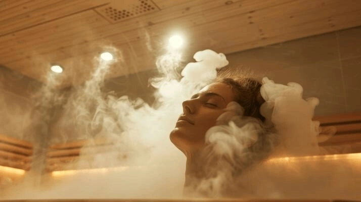 Relaxing steam bath facility at Symphony Bali Spa